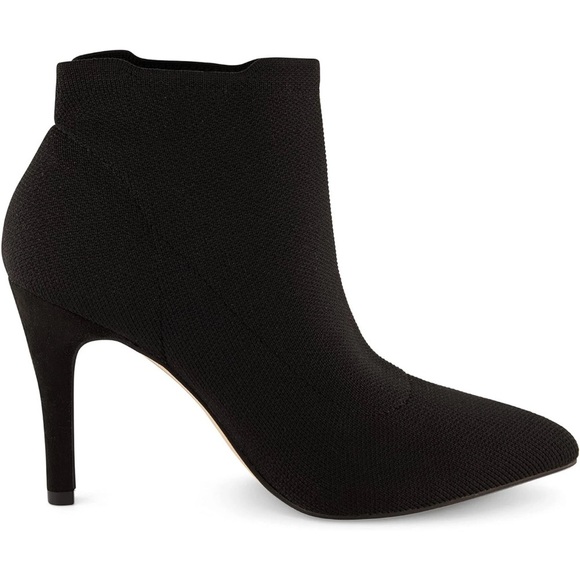 CUSHIONAIRE Women's Genie Stretch Knit Heel Bootie Memory Foam padding, size 8.5 - Picture 2 of 14